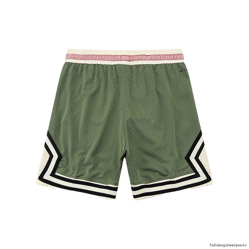 AJ retro-style green shorts