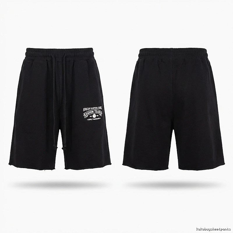 American casual black shorts of DENIM TEARS
