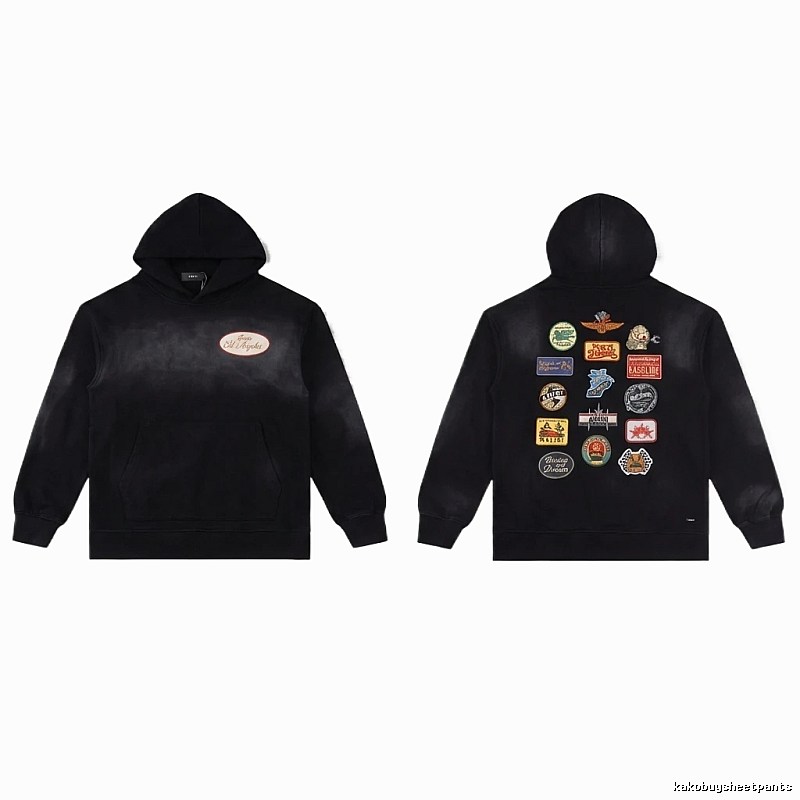 AMIRI Badge Style Black Hoodie