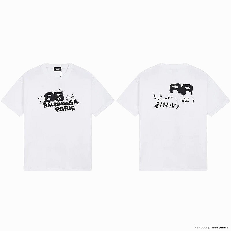 Balenciaga BB Print White T-shirt