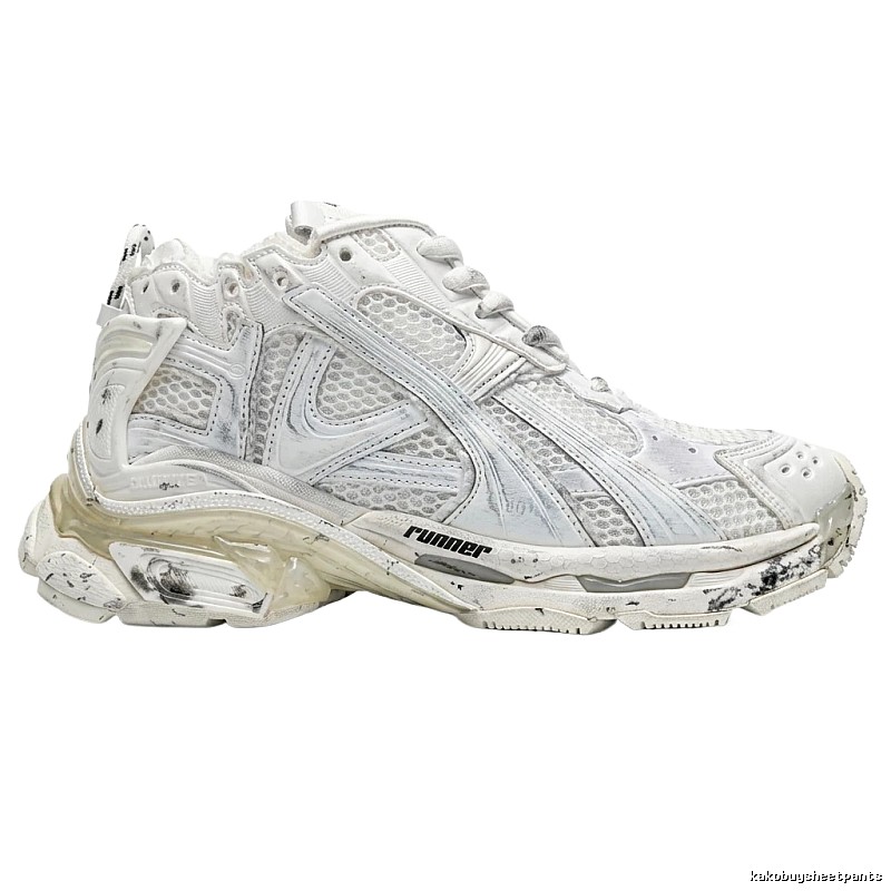 Balenciaga retro-style white shoes
