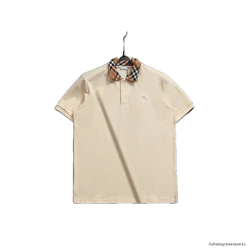 Burberry checkered British style short-sleeve