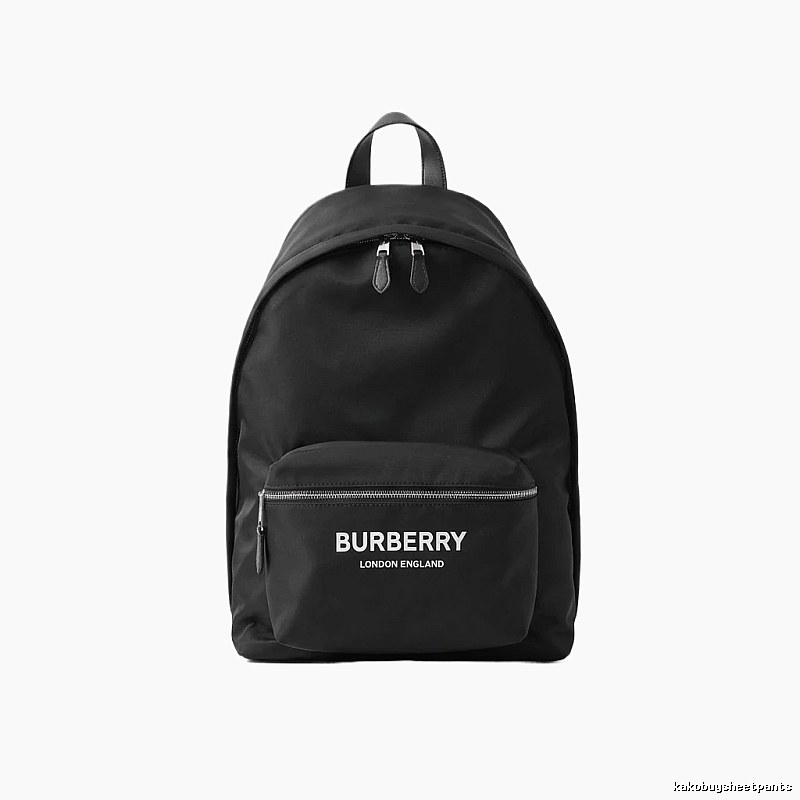 Burberry minimalist style black backpack