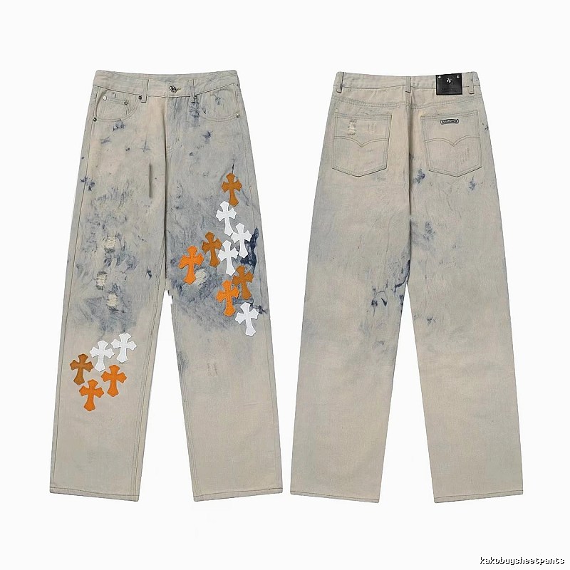 Chrome Hearts Weekend Graphic jeans Light Denim Jeans for Weekend Wear