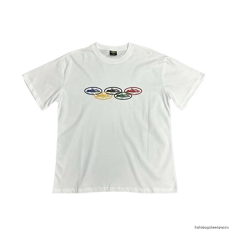 Corteiz Colorful Pattern Casual White T-shirt