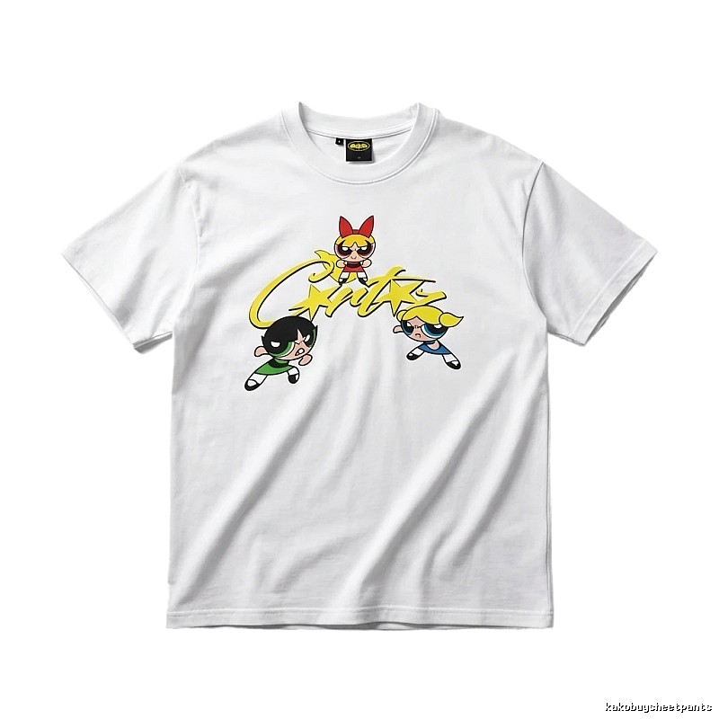 Corteiz Powerpuff Girls Cartoon White T-shirt