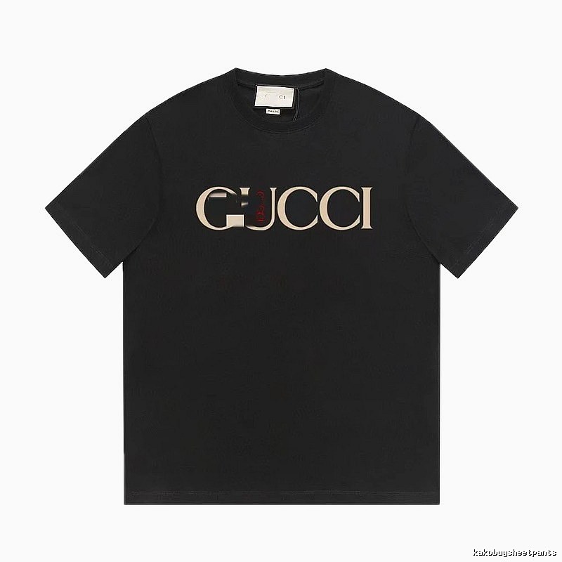 Gucci Classic Print Vintage Style Black T-Shirt