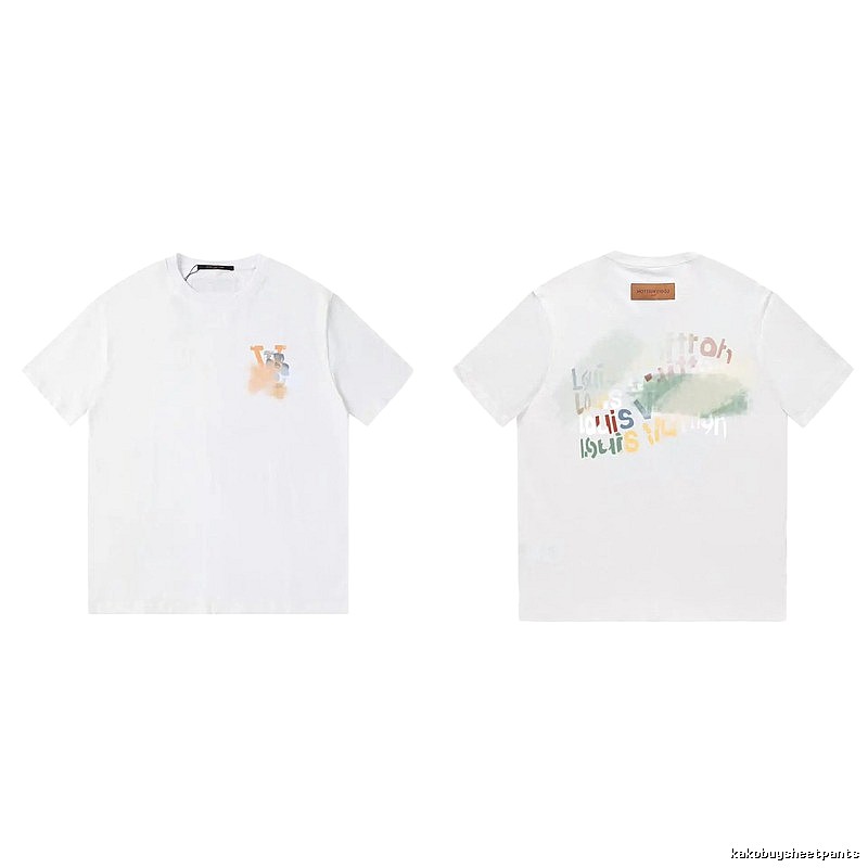 Louis Vuitton Letter Print Trendy Style White T-Shirt