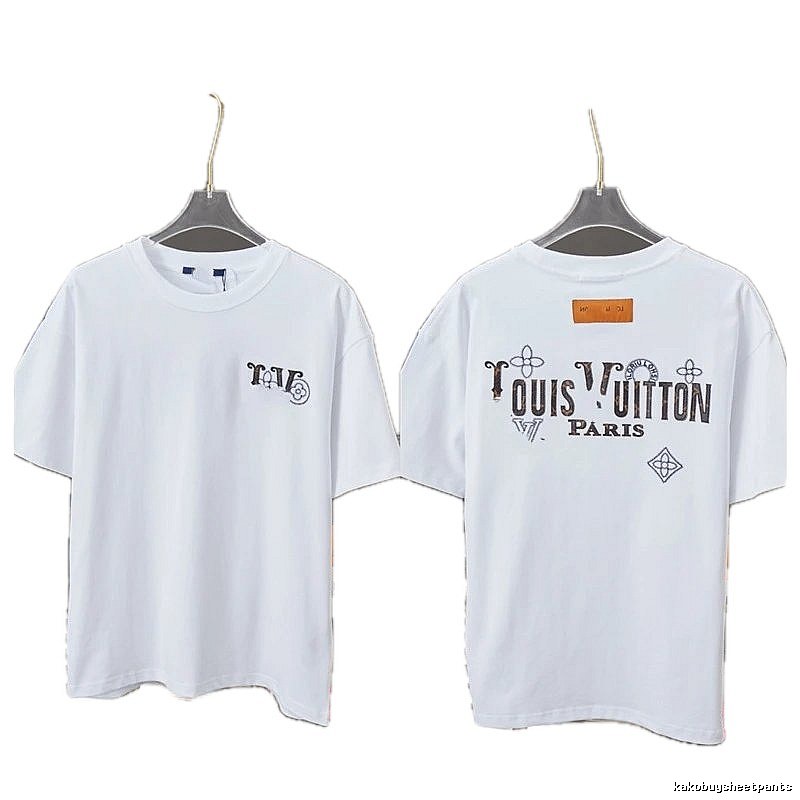 Louis Vuitton Monogram Vintage Style White T-Shirt
