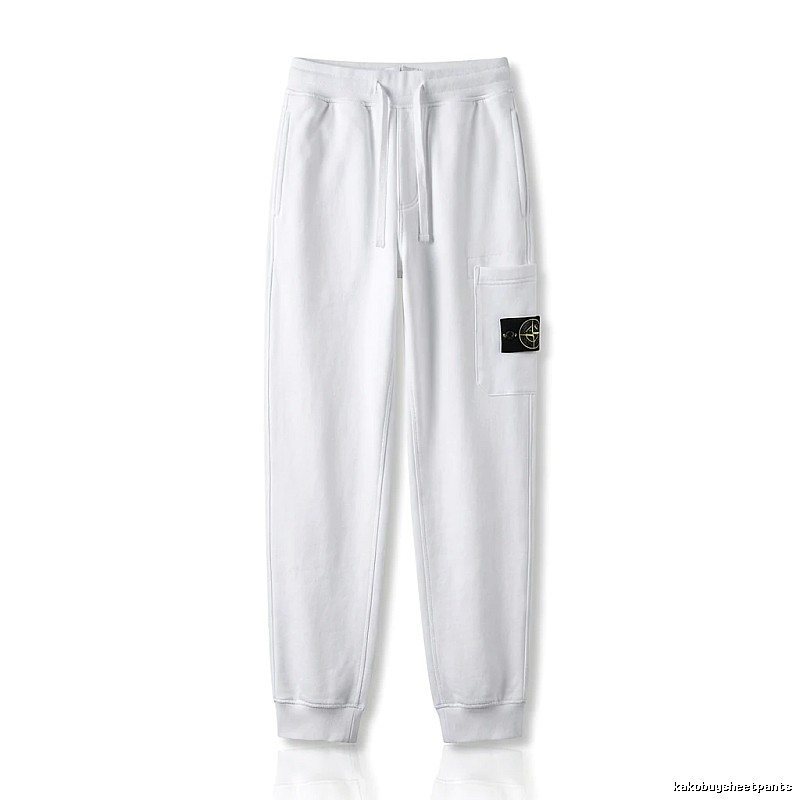 Stone Island basic casual white sweatpants