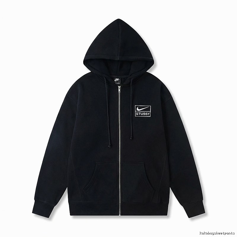 Stussy co-branded black hoodie