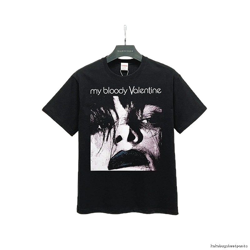 Supreme Collab Portrait Street Style Black T-Shirt