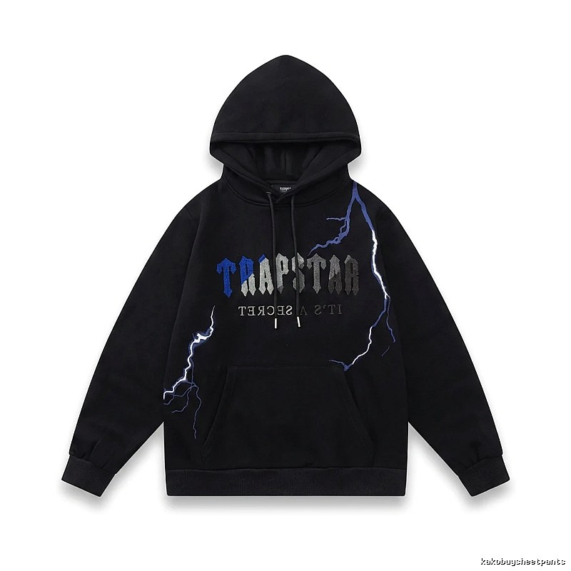 Trapstar Lightning Wind Black Hoodie