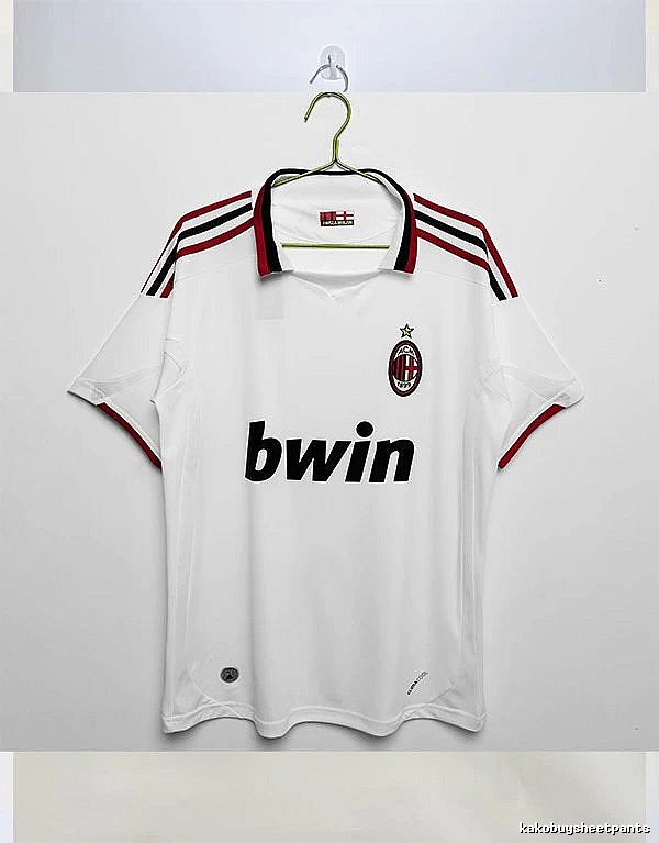 AC Milan Gift Ready Retro soccer jersey Red Black Striped with Standout Detail