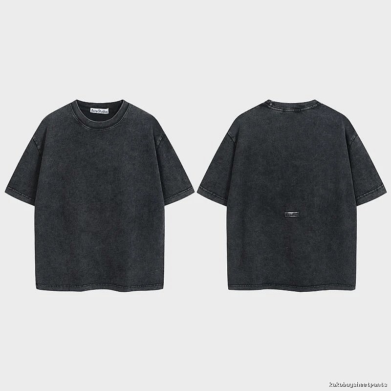 Acne Studios 2090-80 Black Style Ac908040 Stockholm Logo T-Shirt Modern Fit