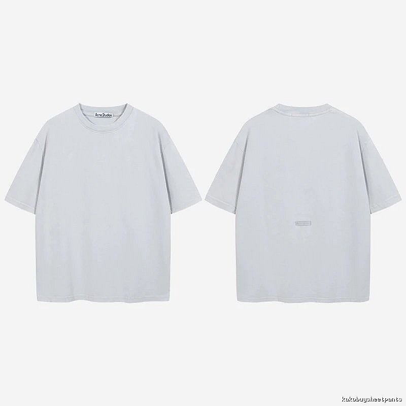 Acne Studios 2090-80 Blue Style Ac908040 Stockholm Logo T-Shirt Relaxed Styling