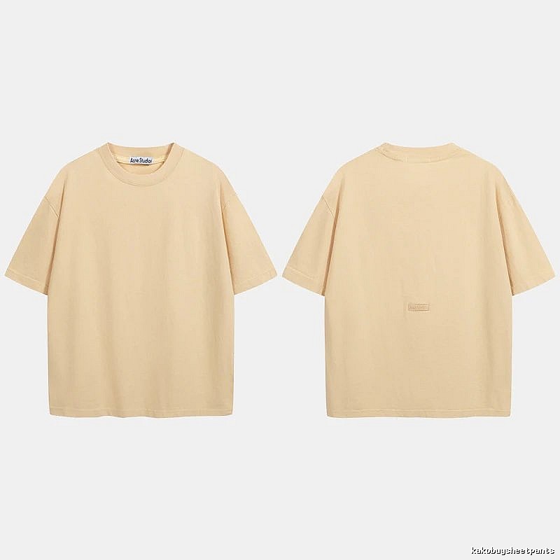 Acne Studios 2090-80 Yellow Style Ac908040 Stockholm Logo T-Shirt Match Day
