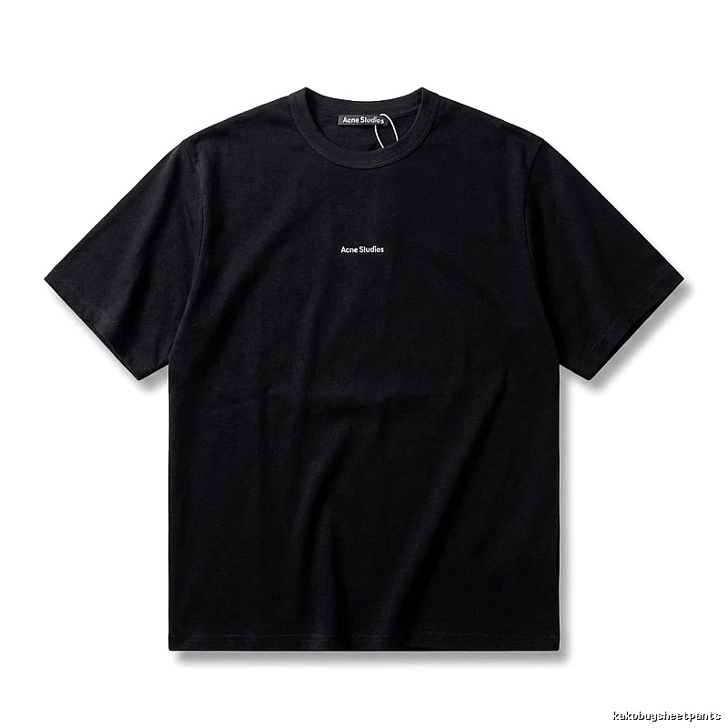 Acne Studios minimalist style black T-shirt