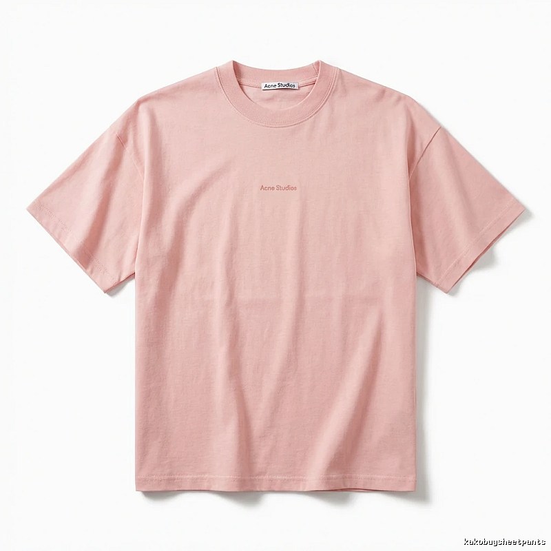 Acne Studios minimalist style pink T-shirt