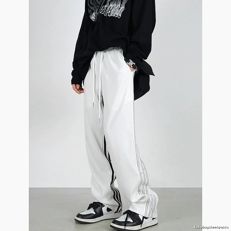 Adidas Casual Track pants Black Three Stripe for Streetwear Looks
