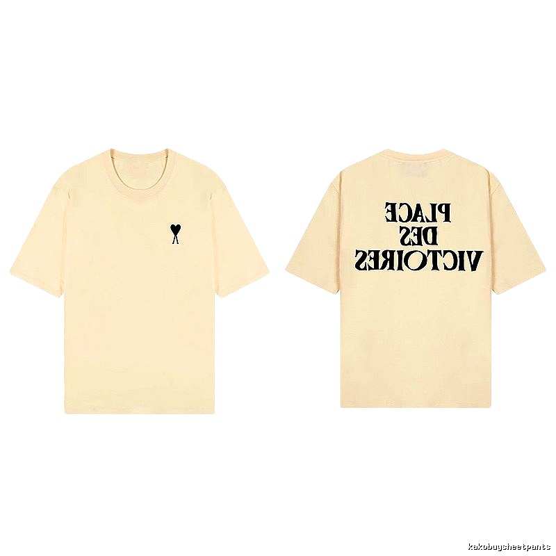 AMI Love Print Short-sleeve Shirt