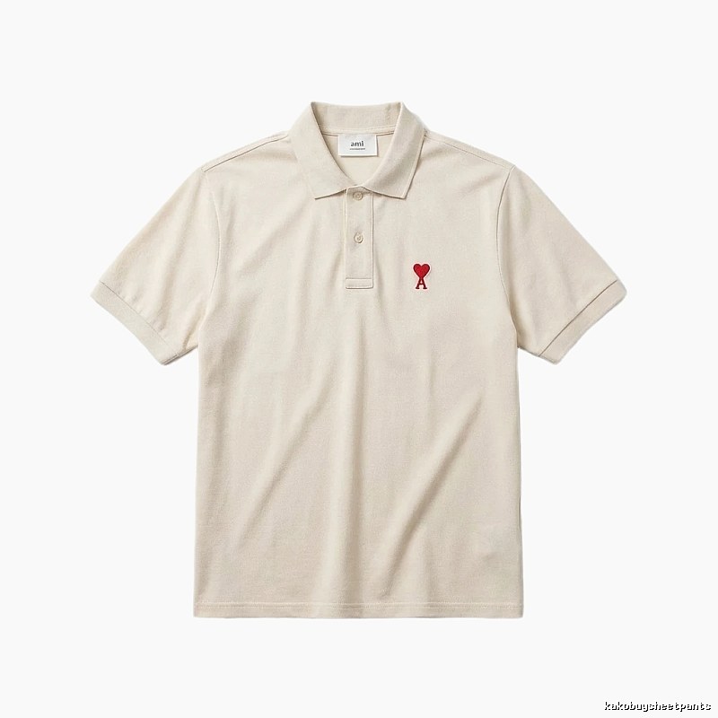 Ami Love Simple Style Polo Shirt