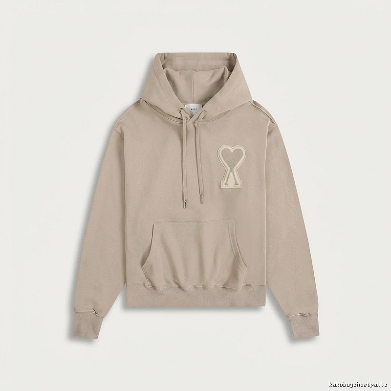 AMI Love Trend Brand Beige Sweatshirt