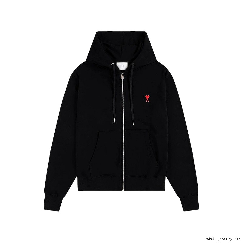 AMI Love Trend Brand Black Hoodie