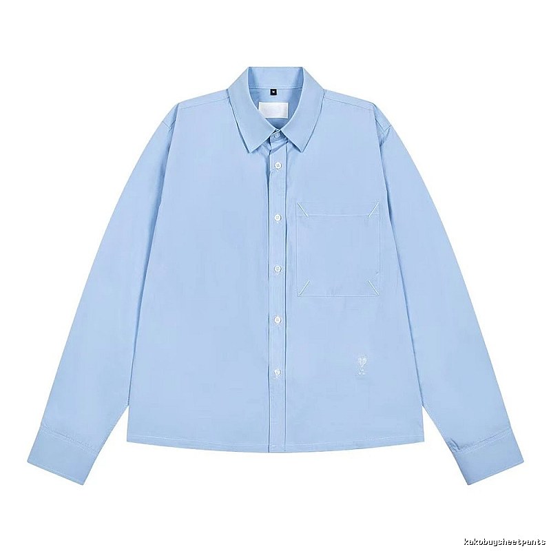 AMI minimalist style light blue shirt