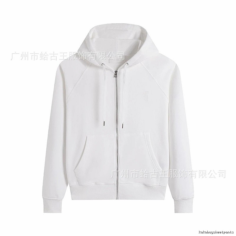 AMI minimalist style white hoodie