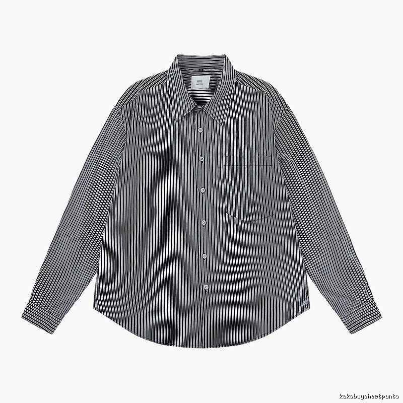 AMI Stripe Minimalist Style Shirt