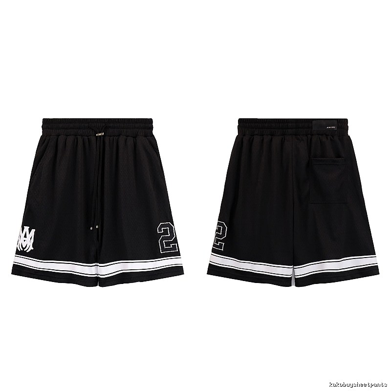 AMIRI American Basketball Style Black Athletic Shorts