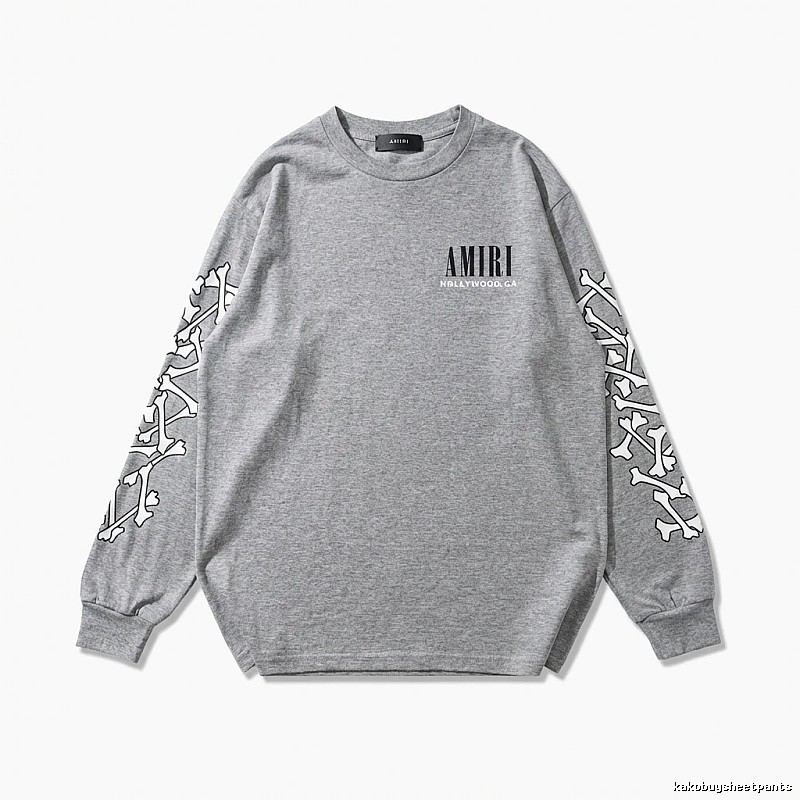 AMIRI Bone Pattern Trendy Cool Gray Sweatshirt