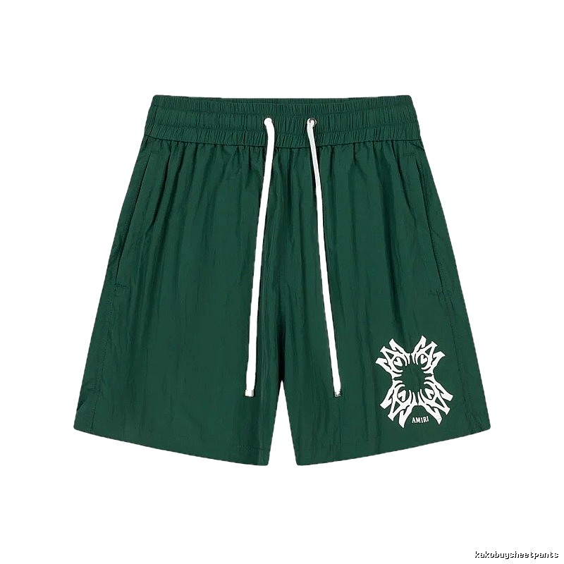 AMIRI casual style dark green shorts