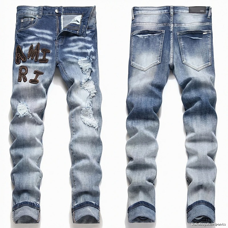 AMIRI Gradient Ripped Jeans