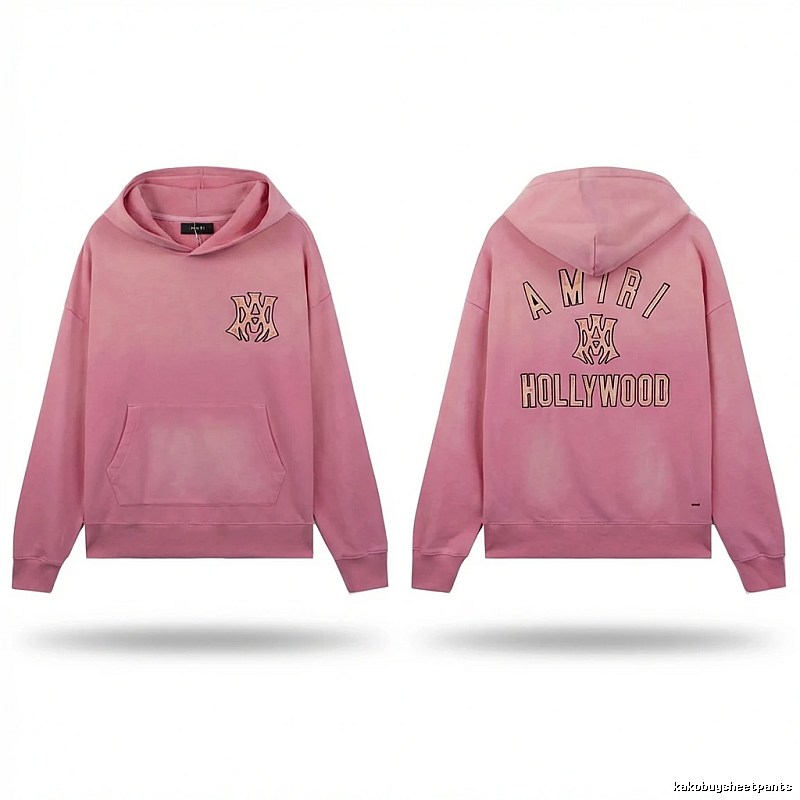 AMIRI Hollywood-style pink sweatshirt