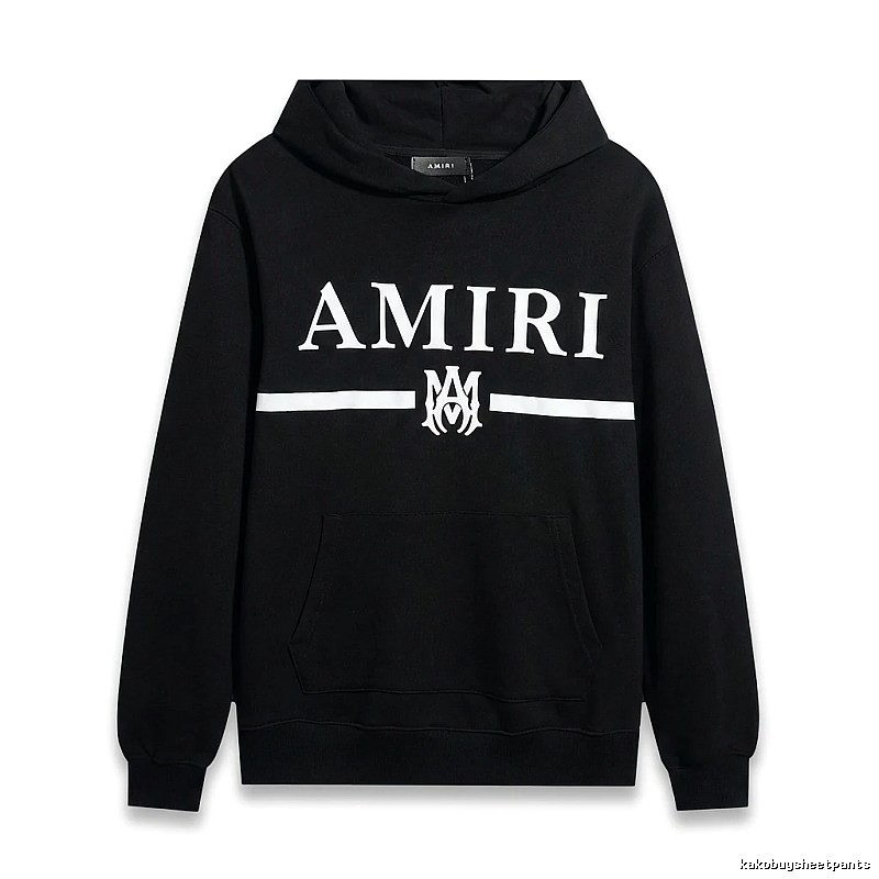 AMIRI Letter Print Black Sweatshirt