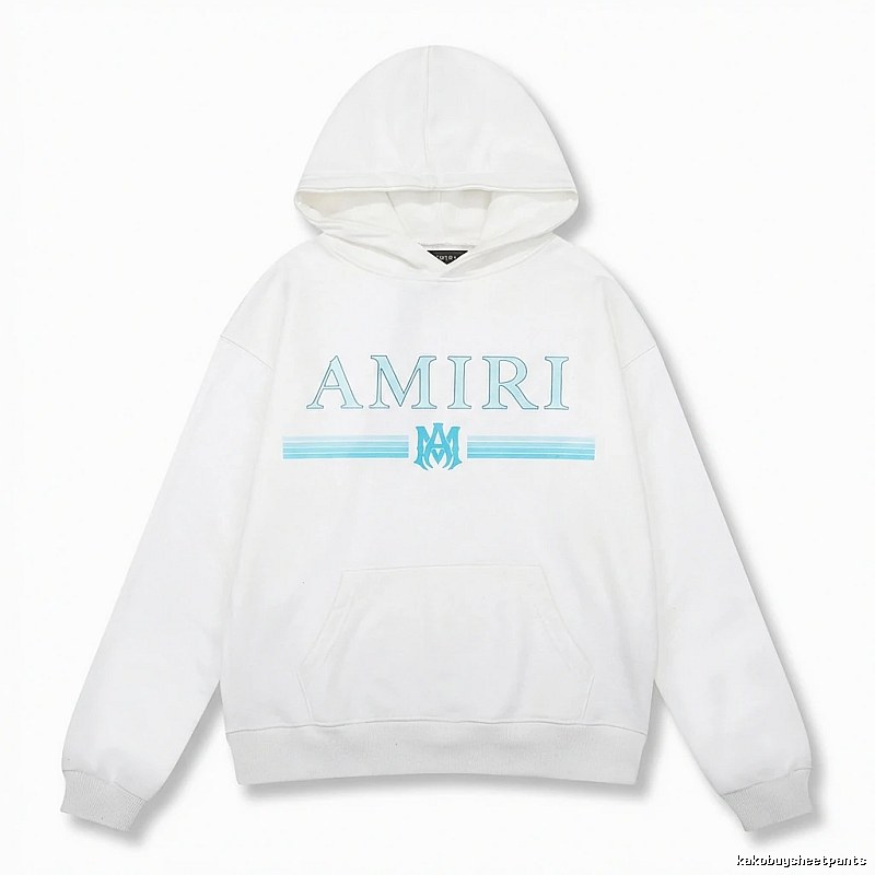 AMIRI letter - printed white hoodie