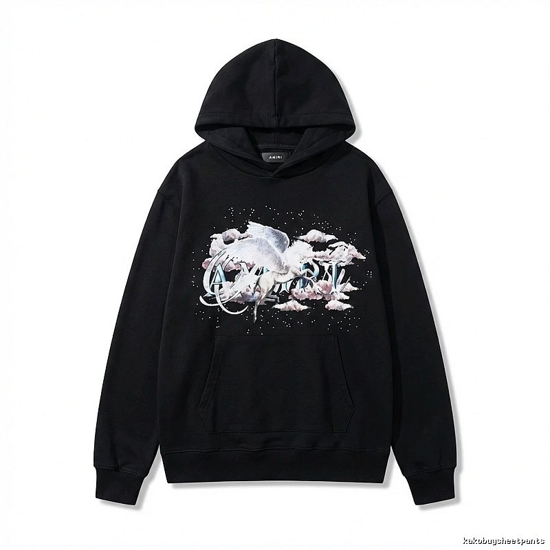 AMIRI Printed Trendy Black Sweatshirt