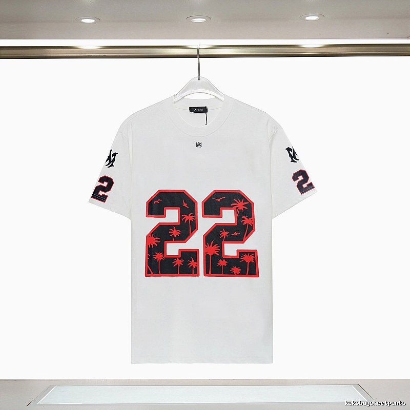 Amiri Resort Graphic T-shirt White Blue Amiri with Premium Look