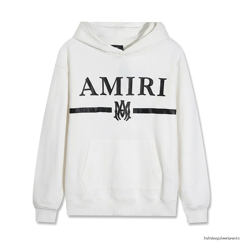 AMIRI Trendy Brand Letter Style White Hoodie