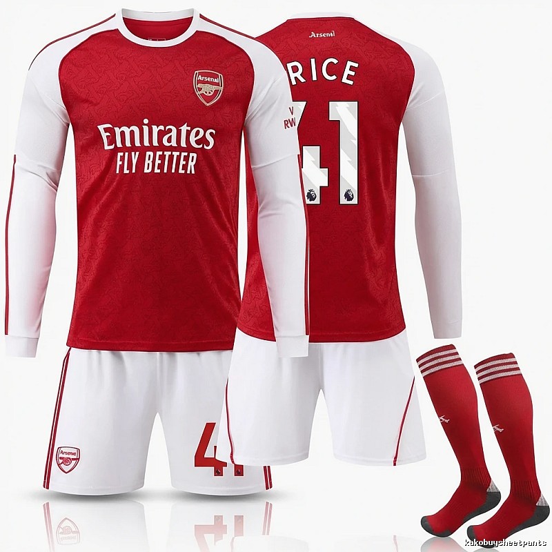 Arsenal retro red and white jersey