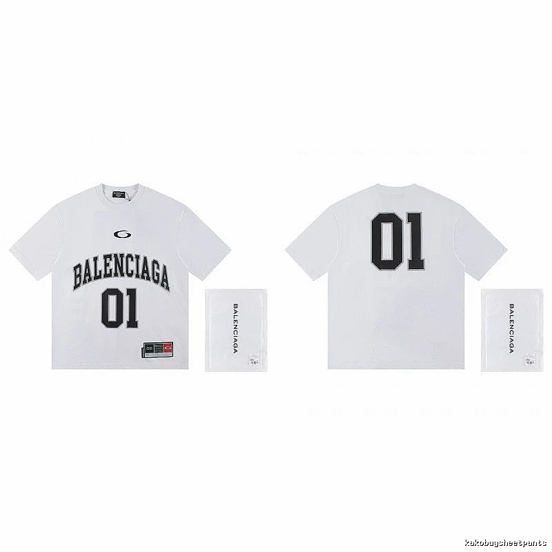 Balenciaga 01 Collection Street Style White Short-sleeve T-shirt