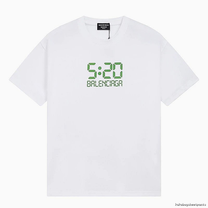 Balenciaga 5:20 Printed Trendy White T-Shirt