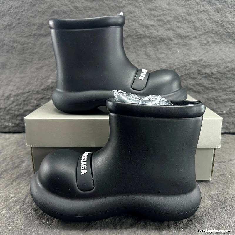 Balenciaga Black Rubber Boot Rain Boot for Casual Outfits