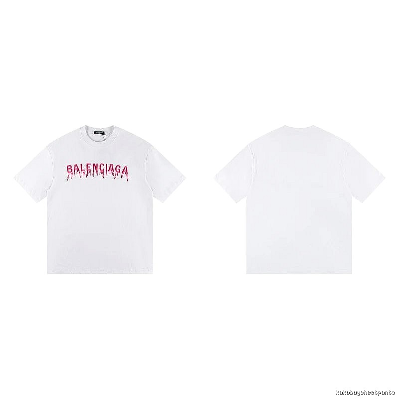 Balenciaga Blood Drop Collection Street Style White T-Shirt