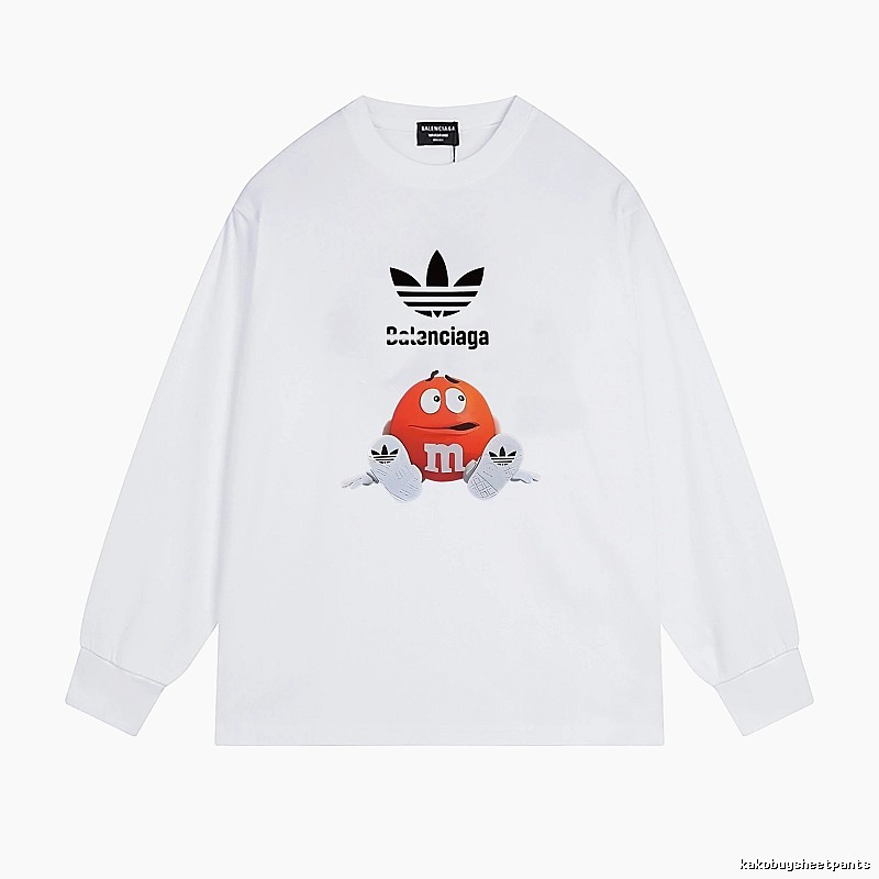 Balenciaga Co-branded Cartoon White Sweatshirt