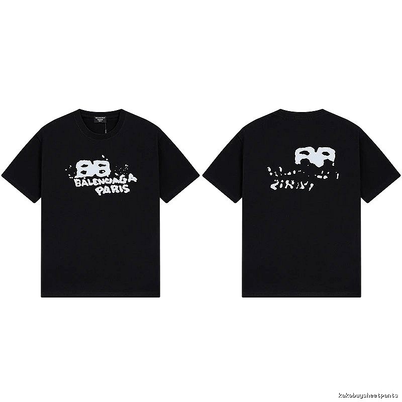 Balenciaga graffiti-style black T-shirt