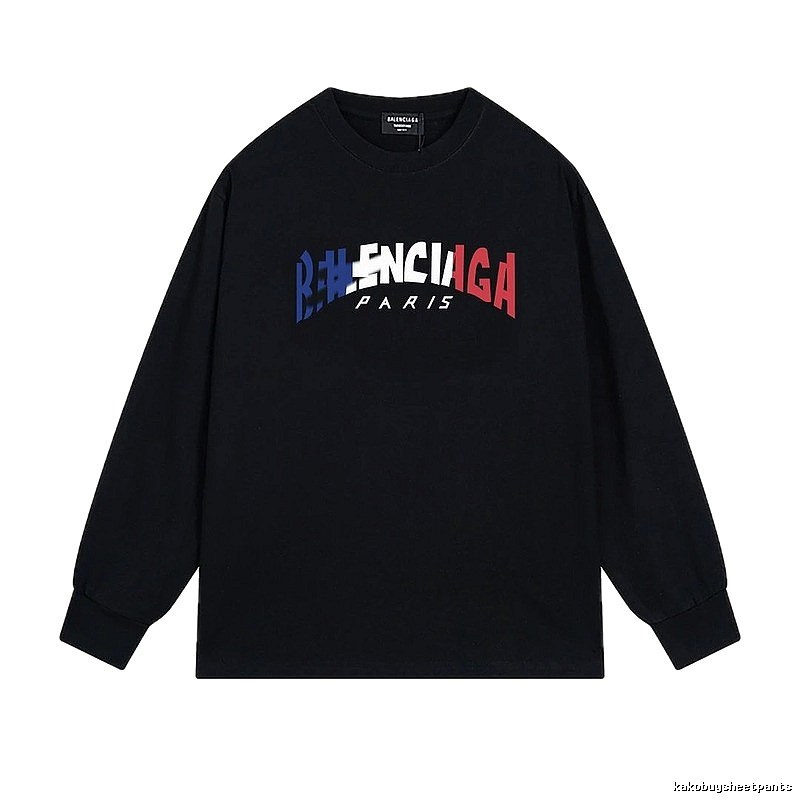 Balenciaga letter-style black sweatshirt