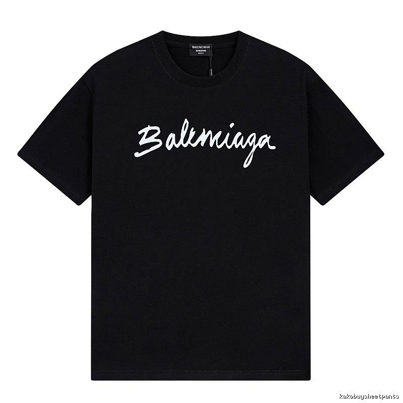 Balenciaga minimalist style black T-shirt